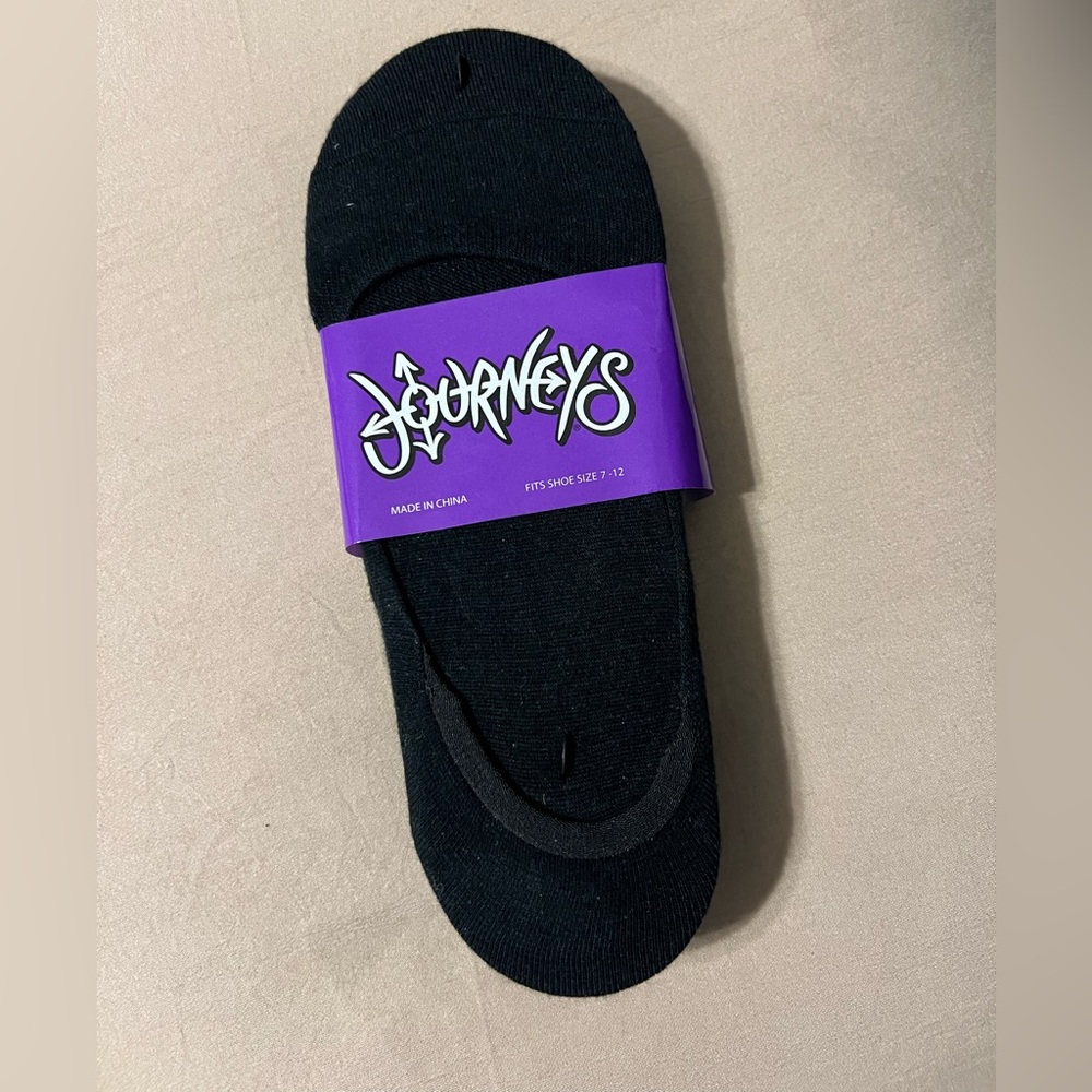 Man Black No-Show Socks